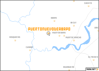 map of Puerto Nuevo de Abapó