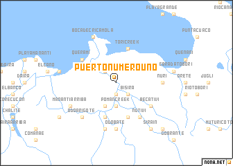 map of Puerto Número Uno