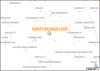 map of Puerto Ojo de León