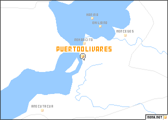 map of Puerto Olivares