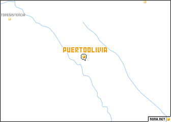 map of Puerto Olivia