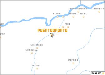 map of Puerto Oporto