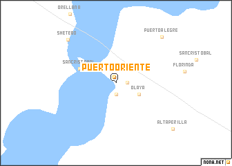 map of Puerto Oriente