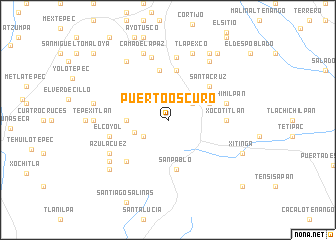 map of Puerto Oscuro