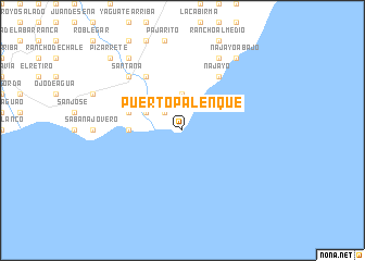 map of Puerto Palenque