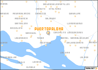 map of Puerto Paloma