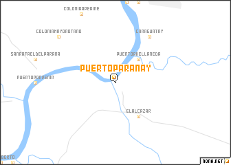 map of Puerto Paranay