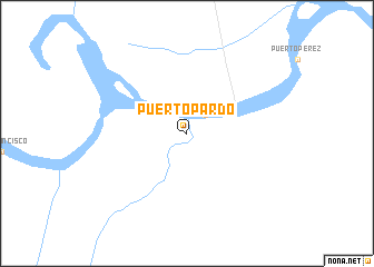 map of Puerto Pardo