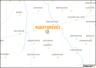 map of Puerto Pérez