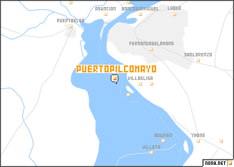 map of Puerto Pilcomayo