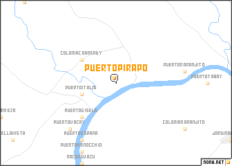 map of Puerto Pirapó