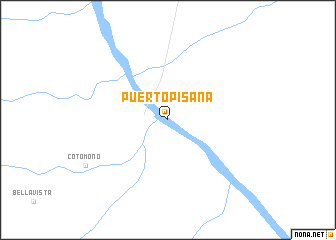 map of Puerto Pisana