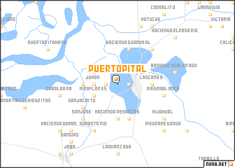 map of Puerto Pital