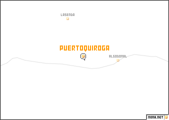 map of Puerto Quiroga