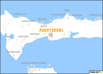 map of Puerto Real