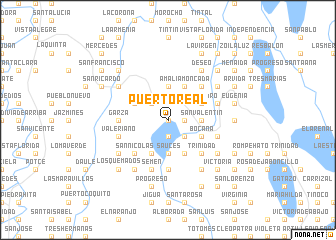 map of Puerto Real