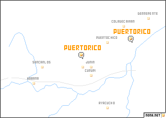 map of Puerto Rico