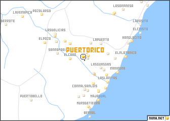 map of Puerto Rico