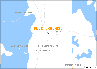 map of Puerto Rosario