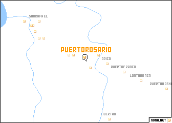 map of Puerto Rosario
