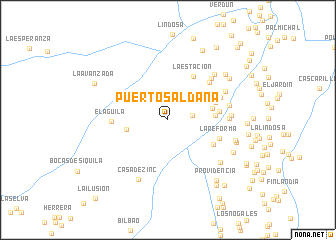 map of Puerto Saldaña