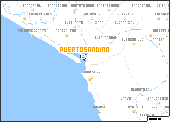 map of Puerto Sandino