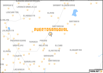 map of Puerto Sandoval