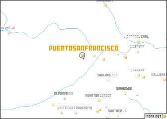 map of Puerto San Francisco