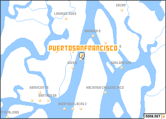 map of Puerto San Francisco