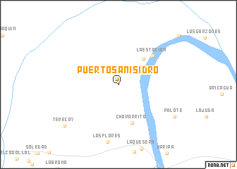 map of Puerto San Isidro