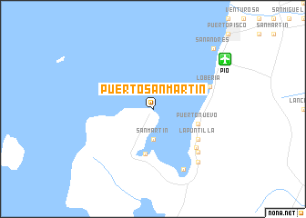 map of Puerto San Martín