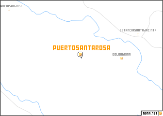 map of Puerto Santa Rosa