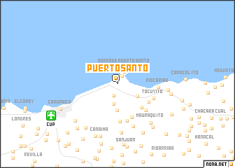 map of Puerto Santo