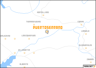 map of Puerto Serrano