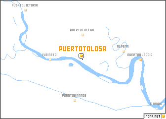 map of Puerto Tolosa