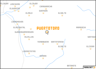 map of Puerto Toro