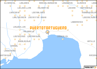 map of Puerto Tortuguero