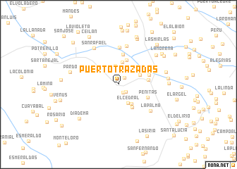 map of Puerto Trazadas