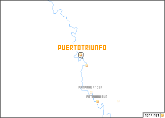 map of Puerto Triunfo