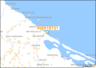 map of Puerto Tuy