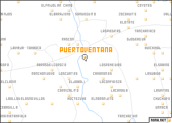 map of Puerto Ventana