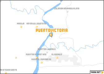 map of Puerto Victoria