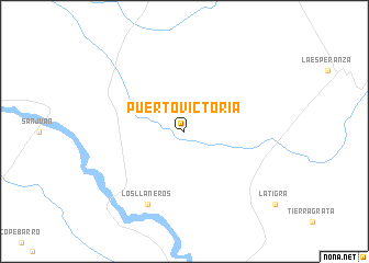 map of Puerto Victoria