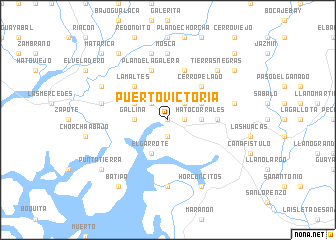 map of Puerto Victoria