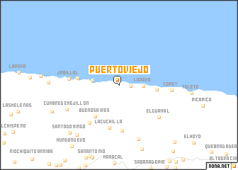 map of Puerto Viejo