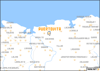 map of Puerto Vita