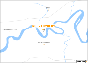 map of Puerto Yacuy