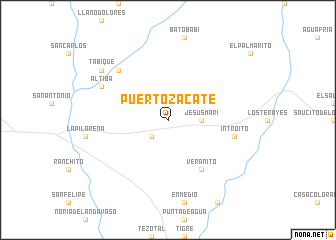 map of Puerto Zacate