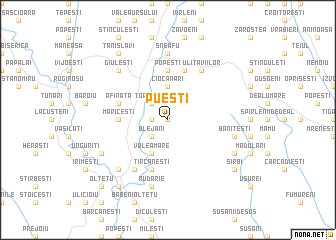 map of Pueşti