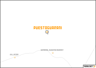 map of Puesto Guaraní